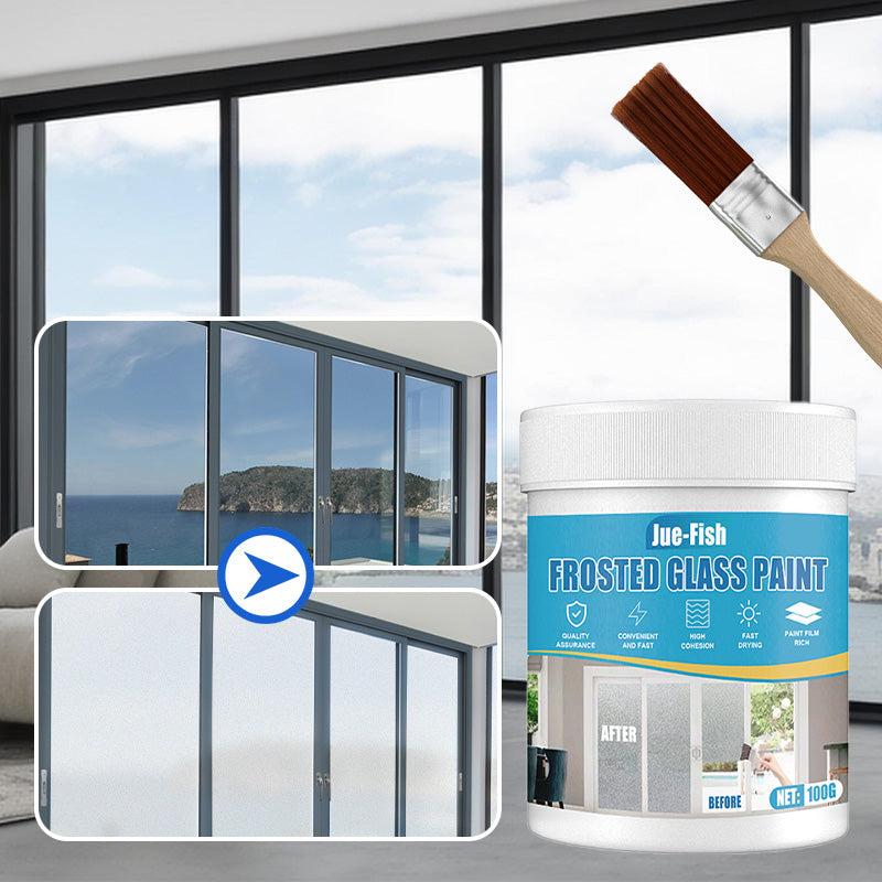 🔥Waterproof Frosted Glass Paint for Door & Window with Brush